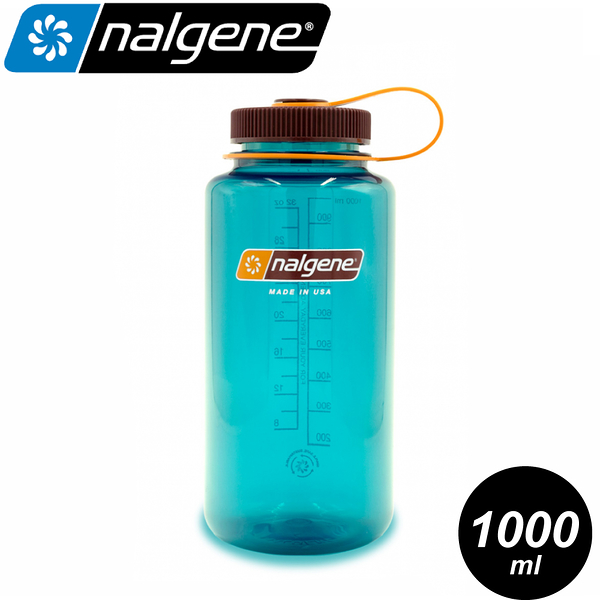 【Nalgene 美國 寬嘴水壺 1L(Sustain永續系列)《青綠》】2020-2132/登山水壺/運動水壺/環保水壺