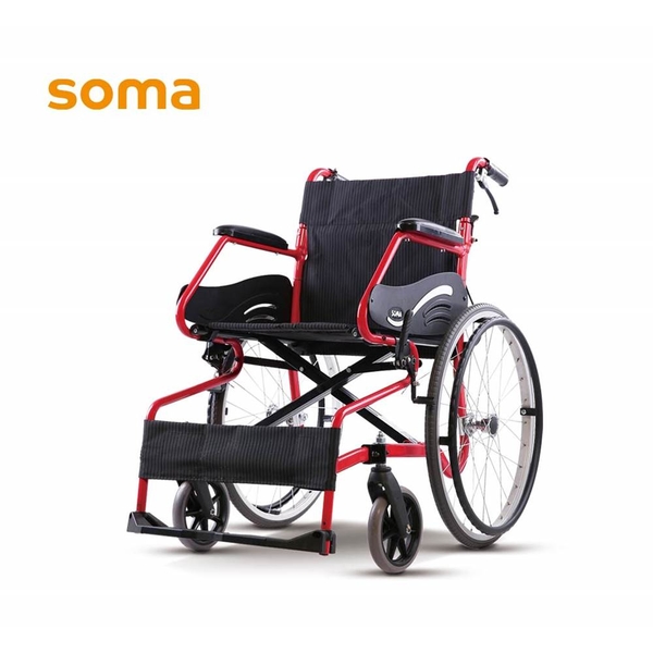 【輪椅B款】康揚 SM-150.3輪椅 經濟型 背可折 紅骨 17吋座寬 F22 單層座墊 (單台)【杏一】 product thumbnail 2