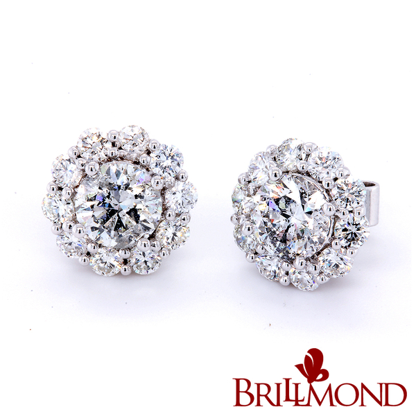 【BRILLMOND JEWELRY】GIA 1克拉 D/I1 鑽石耳環(主石1克拉X2 全18K白金台)