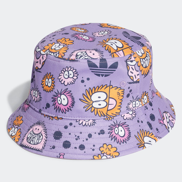 現貨 Adidas Originals X Kevin Lyons 帽子漁夫帽塗鴉卡通休閒紫 運動世界 Hc9593 漁夫帽 Yahoo奇摩購物中心