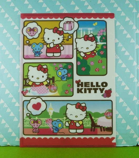 【震撼精品百貨】Hello Kitty 凱蒂貓~文件夾~花園【共1款】
