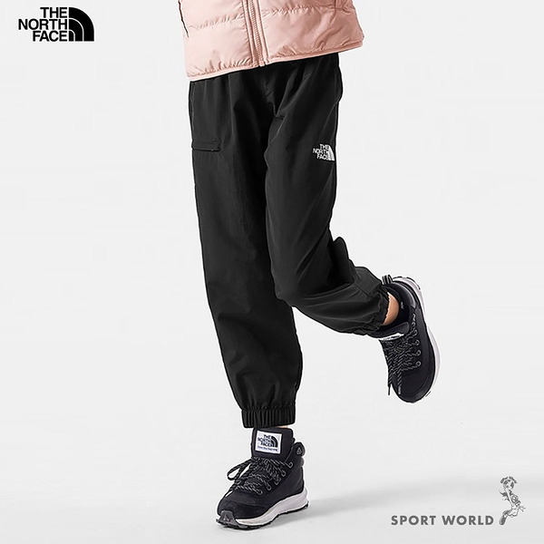 The North Face 北面 童裝 長褲 防風 防潑水 多口袋 黑【運動世界】NF0A8740JK3