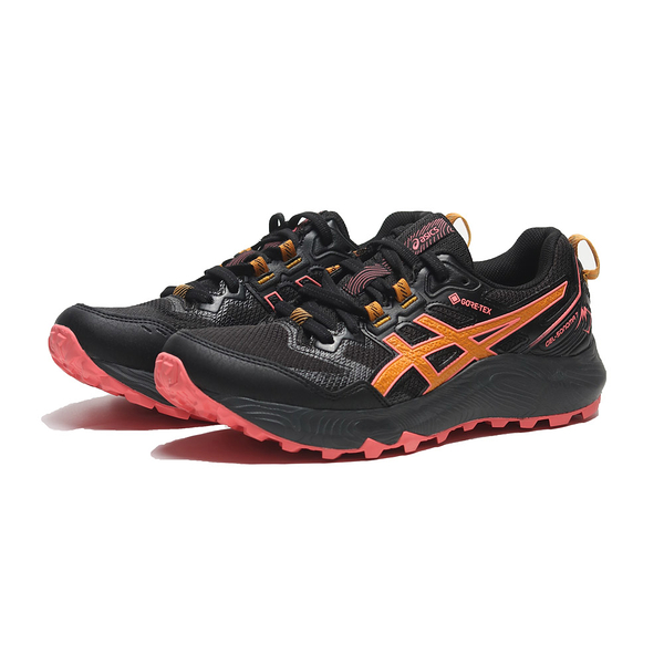 ASICS 慢跑鞋 GEL-SONOMA 黑粉橘 GTX 全防水 女1012B414003