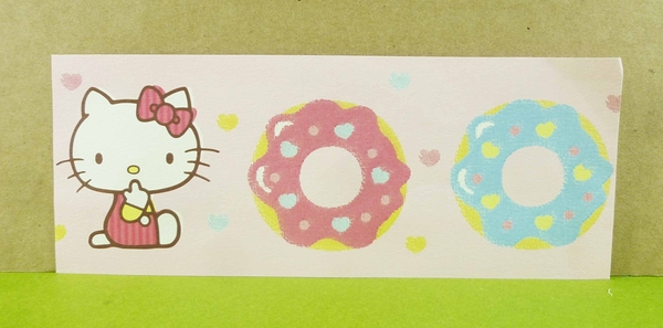 【震撼精品百貨】Hello Kitty 凱蒂貓~卡片-甜甜圈