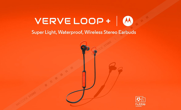 先創公司貨 Motorola Verve Loop+ 防水版 IP57 運動 藍牙 無線 耳機 通話/音樂 贈運動腰包 Moto