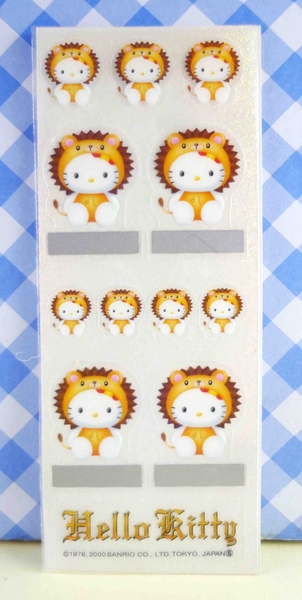 【震撼精品百貨】Hello Kitty 凱蒂貓~KITTY貼紙-星座貼紙-獅子