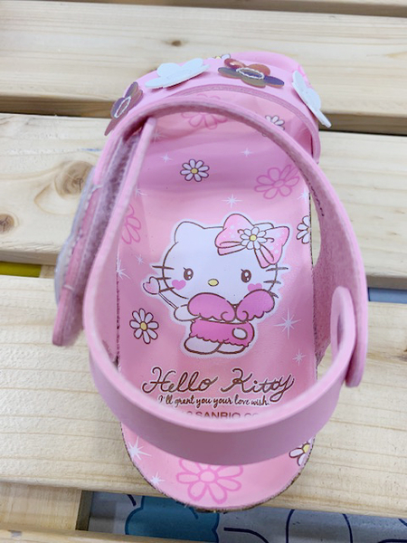 【震撼精品百貨】Hello Kitty 凱蒂貓~台灣製Hello kitty正版兒童涼鞋-粉花(13~19號)#19206 product thumbnail 8