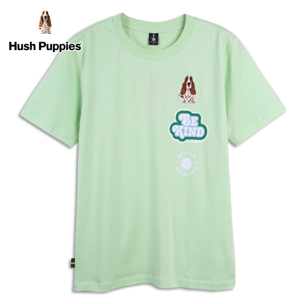 Hush Puppies T恤 男裝趣味字母印花刺繡狗短袖T恤 product thumbnail 2