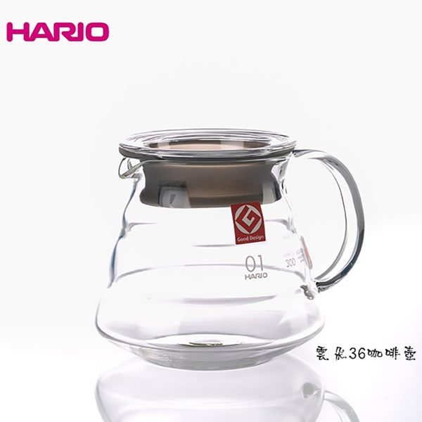 HARIO V60雲朵咖啡壺 耐熱玻璃壺 360ml