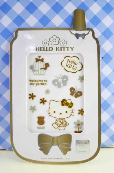 【震撼精品百貨】Hello Kitty 凱蒂貓~KITTY立體鋁鑽貼紙-小鳥