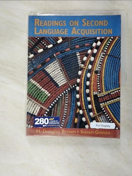 【書寶二手書T4／語言學習_DBW】Readings on Second Language Acquisition_H. Douglas Brown/Gonzo