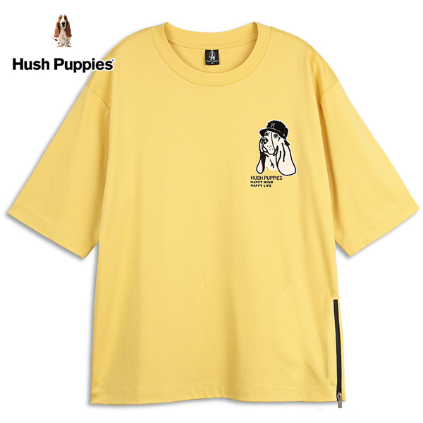 Hush Puppies 上衣 男裝素色漁夫帽狗寬鬆落肩上衣