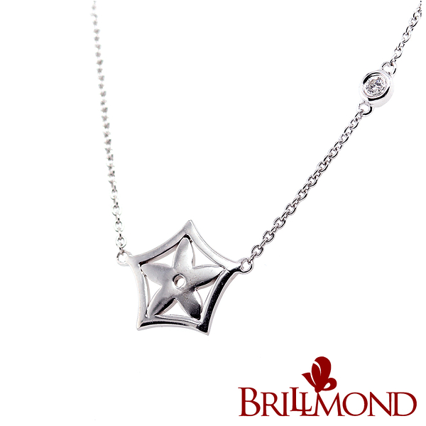 【BRILLMOND JEWELRY】天然真鑽墜5分925銀台(主石5分 F/SI1)