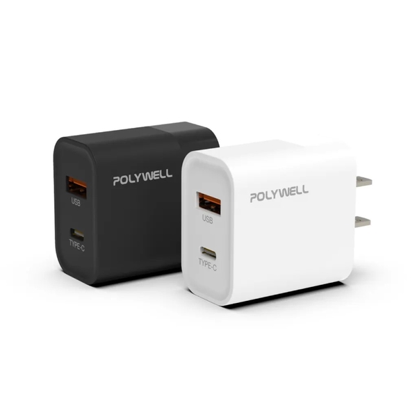 POLYWELL PD雙孔 30W GaN氮化鎵快充頭 Type-C充電器 [GS-W30A0933] product thumbnail 2