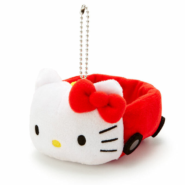 【震撼精品百貨】Hello Kitty_凱蒂貓~日本Sanrio三麗鷗 KITTY絨毛玩偶吊飾-汽車*30113