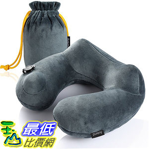 [美國直購] 航空坐飛機用頸枕睡枕枕頭 Purefly 5955856 Travel Pillow Luxuriously Soft Inflatable Neck Pillow