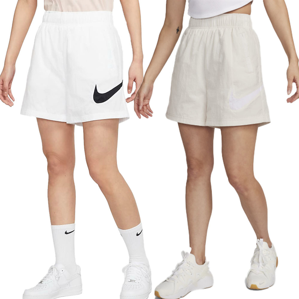 Nike 女裝 短褲 高腰 白/米【運動世界】DM6740-100/DM6740-104 product thumbnail 2