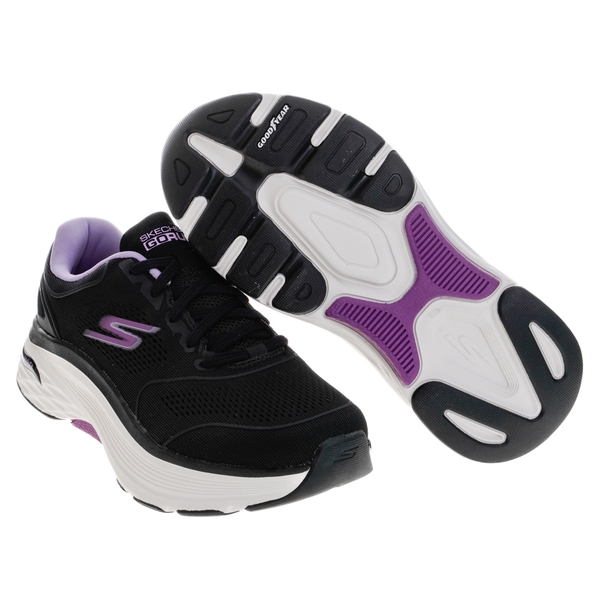 SKECHERS MAX CUSHIONING ARCH FIT 女款 慢跑鞋 黑紫 128923WBKLV【KAORACER】 product thumbnail 4