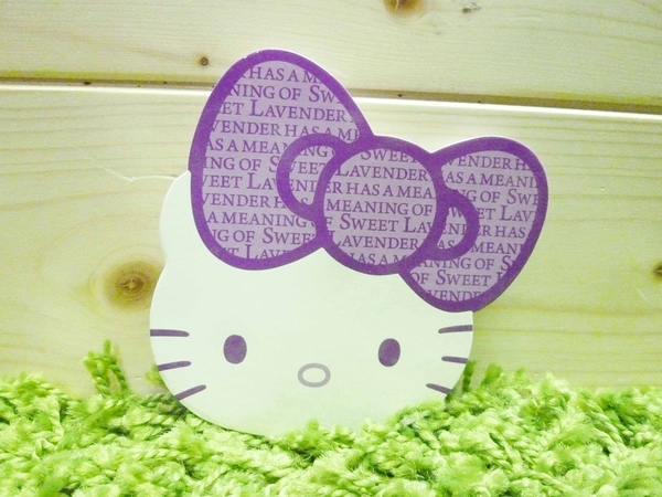 【震撼精品百貨】Hello Kitty 凱蒂貓~造型便條紙-紫色【共1款】