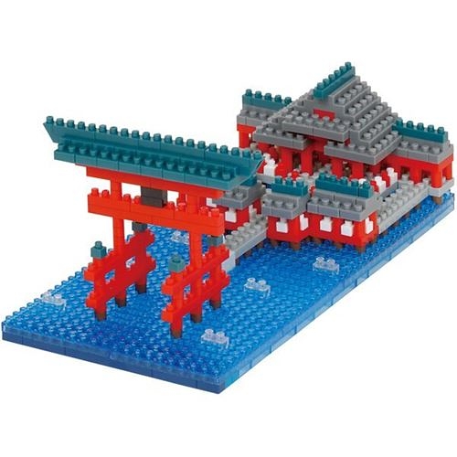 《 Nano Block 迷你積木 》【世界主題建築系列】NBH_222 嚴島神社大鳥居 / JOYBUS玩具百貨