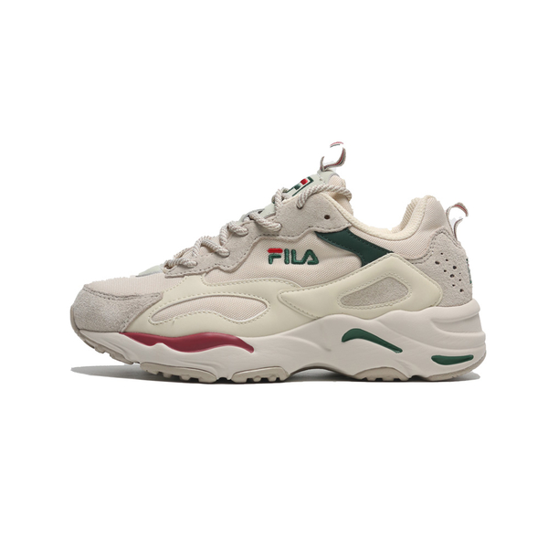 FILA 休閒鞋 RAY TRACER 米色綠紅 復古 厚底 老爹鞋 男女 4C127X926 product thumbnail 4