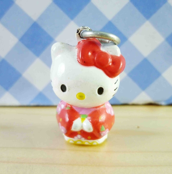 【震撼精品百貨】Hello Kitty 凱蒂貓~KITTY鑰匙圈-鎖圈吊飾-日本