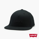 Levis 男女同款 可調式環釦棒球帽 / FLEXFIT 110吸濕排汗 / 精工同色刺繡Logo / 黑