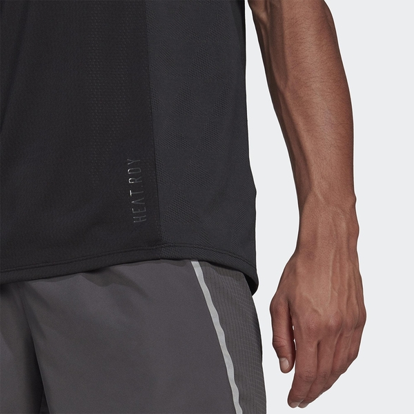Adidas HEAT.RDY RUNNING 男裝 短袖 T恤 吸濕排汗 透氣 反光標誌 黑【運動世界】GK4301 product thumbnail 6