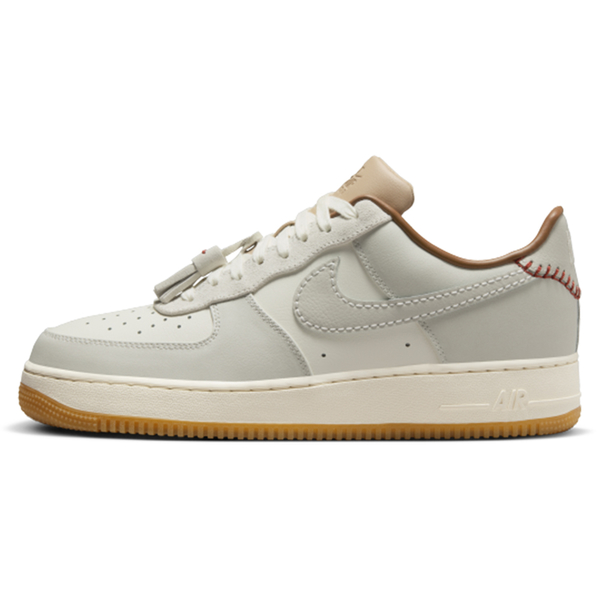 Nike 休閒鞋 男鞋 皮革 流蘇 AIR FORCE 1 07 米白灰【運動世界】HF5697-001 product thumbnail 2