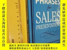二手書博民逛書店英文原版罕見管理類 Perfect Phrases for Sales PresentationsY7215