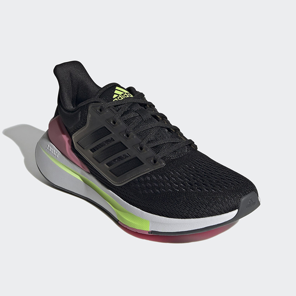 【下殺】Adidas 女鞋 慢跑鞋 EQ21 RUN 透氣 輕量 黑 粉【運動世界】H68076 product thumbnail 4