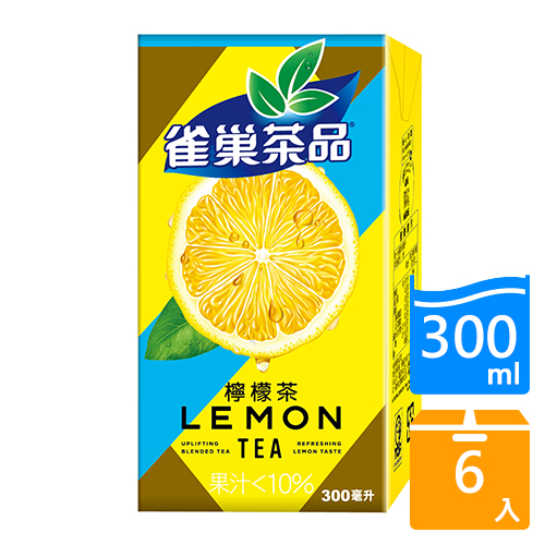 雀巢茶品檸檬茶300ml x6入【愛買】 product thumbnail 2