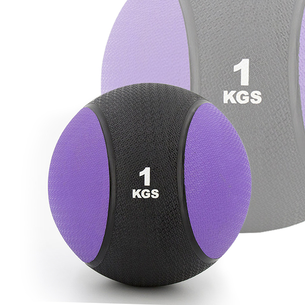 橡膠藥球1公斤(1kg重力球/健力球/重量球/太極球/平衡訓練球/健身球)