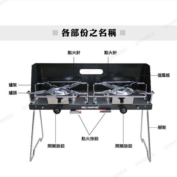 Pro Kamping 領航家 輕量極簡雙口爐 2.8kW 高山瓦斯爐 卡式爐 卡式瓦斯爐 雙口爐 高山爐 登山 露營 product thumbnail 5