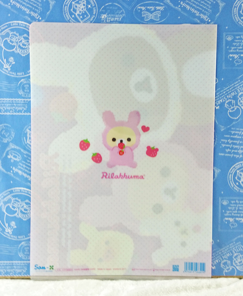 【震撼精品百貨】Rilakkuma San-X 拉拉熊懶懶熊~A4資料夾_粉_扮羊