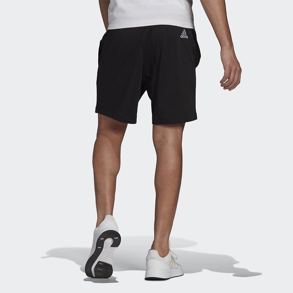 【現貨】Adidas AEROREADY ESSENTIALS 男裝 短褲 吸濕排汗 鬆緊腰 口袋 黑【運動世界】GK9604 product thumbnail 4
