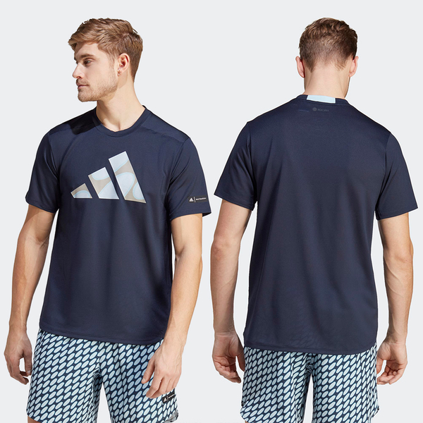 Adidas 男裝 短袖上衣 吸濕排汗 咖啡/藍【運動世界】HR8207/HR8208 product thumbnail 5