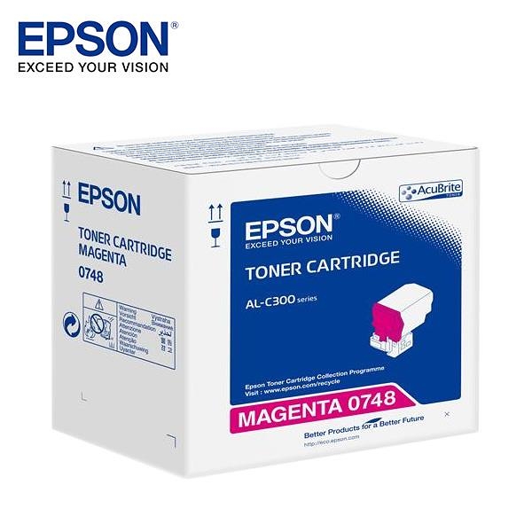 EPSON 愛普生 C13S050748 原廠紅色碳粉匣 適用 C300D/C300DN