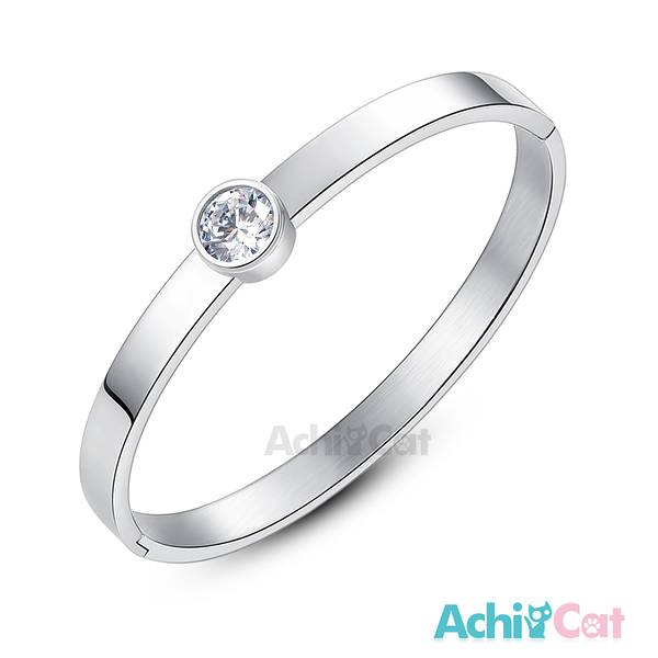 AchiCat情侶手環刻字情人節推薦 白鋼對手環 專屬彼此 銀色/單個價格B8067