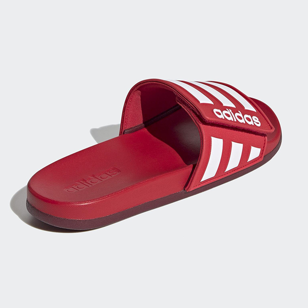 ADIDAS ADILETTE COMFORT 男鞋 女鞋 拖鞋 休閒 柔軟 魔鬼氈 紅 白【運動世界】EG1348 product thumbnail 4