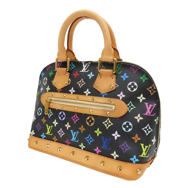 【二手名牌BRAND OFF】LOUIS VUITTON LV 路易威登 黑彩 鉚釘 Alma 貝殼包 M92646 product thumbnail 3