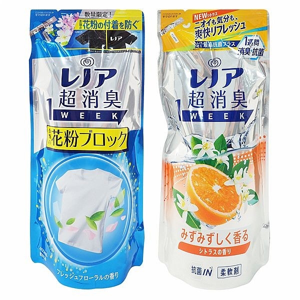 日本P&G Lenor一週間衣物消臭柔軟精(補充包)400ml 款式可選【小三美日】 DS015744