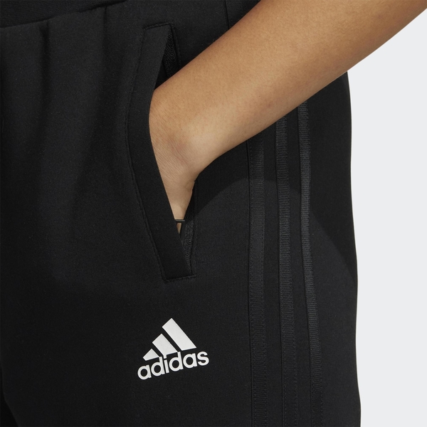 ADIDAS 3-STRIPES 女全黑運動長褲 透氣 KAORACER HM7072 product thumbnail 4