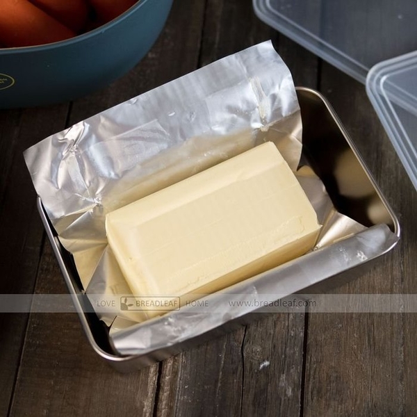 BreadLeaf 日式不鏽鋼保鮮盒(大號) 帶蓋儲物盒 冰淇淋盒 分裝盒 便當盒 收納盒【B113】