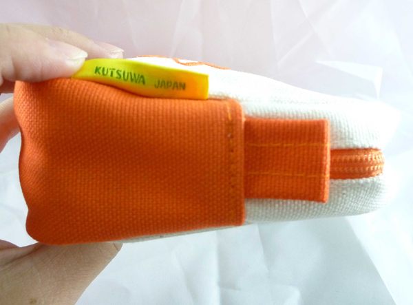 【震撼精品百貨】Miffy 米菲兔米飛兔~寬型帆布化妝包『橘&藍&綠』 product thumbnail 3