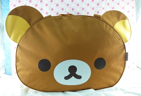 【震撼精品百貨】Rilakkuma San-X 拉拉熊懶懶熊~San-X 手提袋/行李袋-大頭拉拉熊#21308