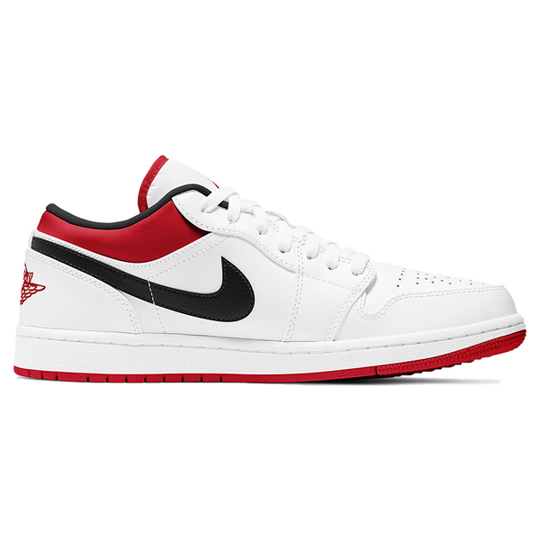 NIKE Air Jordan 1 Low 男鞋 休閒 AJ1 喬丹 皮革 白 紅【運動世界】553558-118 product thumbnail 2