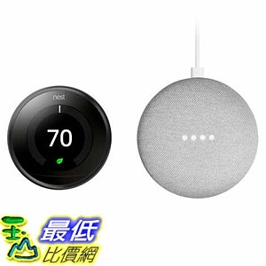 [7美國直購] Nest Thermostat 3rd Generation and Google Mini Bundle A1252324
