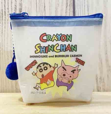 【震撼精品百貨】蠟筆小新_Crayon Shin-chan~蠟筆小新透明零錢包-藍*04048