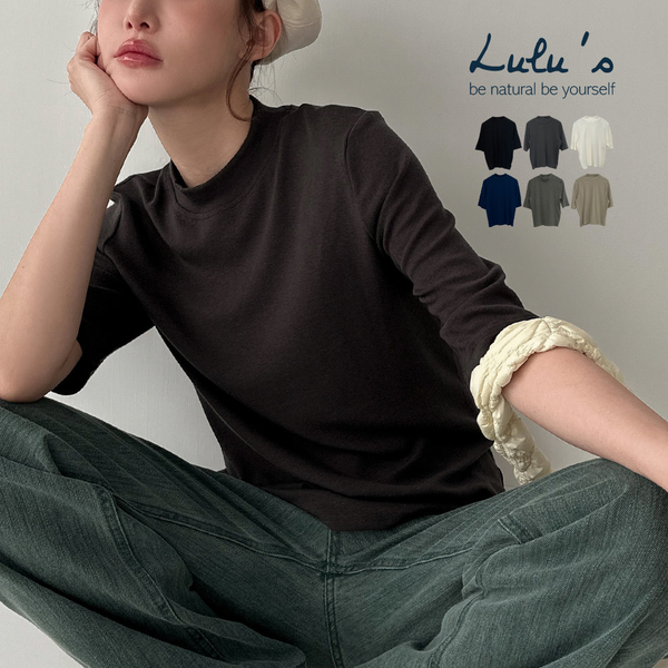 LULUS/質感歐尼初秋必備半高領實搭短袖上衣６色【A01230495】